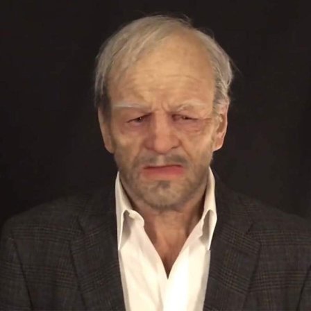 Halloween latexmaske - gammel mand dekor realistisk ansigtsmaske til menneskelig rynke-XF1-