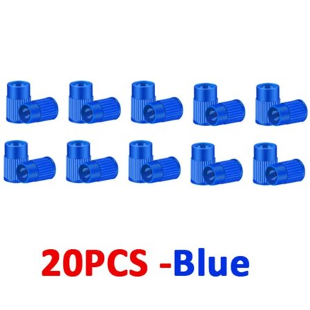 10/20 st Plast Dammskydd för Däckventiler Inbyggt Verktyg för Borttagning av Ventilinsats Däckventilstam Skydd för Bilar Cyklar och Motorcyklar