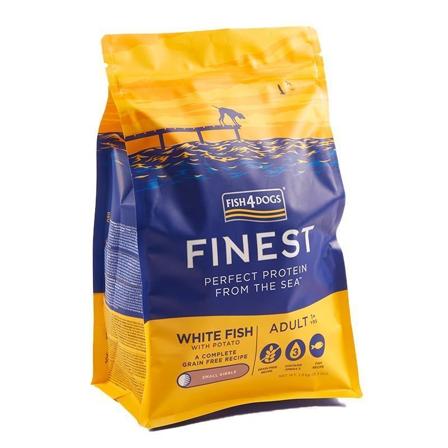Fish4Dogs Adult Finest med hvit fisk små biter 1,5kg, Hund, Hundefôr, Tørrfôr, Fish4Dogs