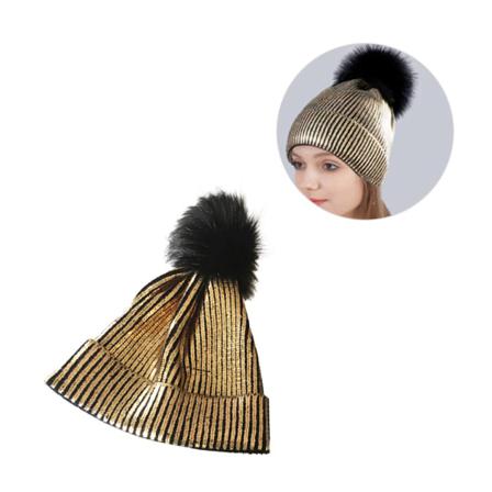 Dammössa, Stickad, Varmhållningsmössa För Damer Cap