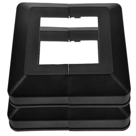 2 stk. søjleomslag til veranda rækværk stolpehat hegn stolpeærme delt stolpehat[D]