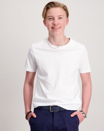 RYVLS Classic Tee Hvit T-skjorter Gutt - Kids Brand Store