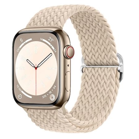 Armband tillverkat av flätat tyg Apple Watch 42/44/45/49mm - olika färger - Perfet