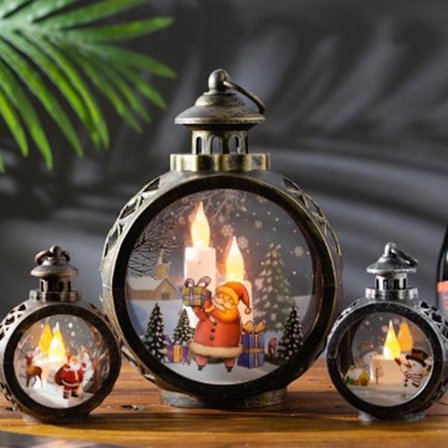 Jullampa, Dekorativ Julsnökula Vatten Snöbås Med Julhem Dekoration Och Presenter För Julgran Trädgård Sovrum Fester