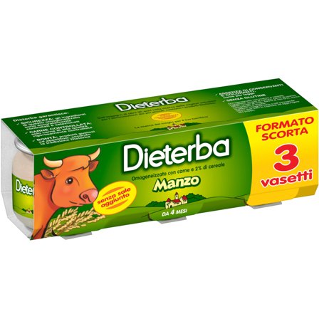 Dieterba Omogeneizzato Manzo 3x80g