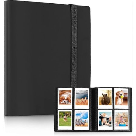 160-paikkainen taskualbumi Fujifilm Instax Mini 70 7s 8 8+ 9 11 25 50s 90, Polaroid Z2300, Polaroid PIC-300P -kameroille (Musta)