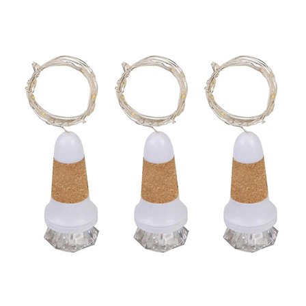 3 kpl/setti Led-valojen latautuva helppokäyttöinen värikäs salamavalo viinipullon valo käsityökoristeluun