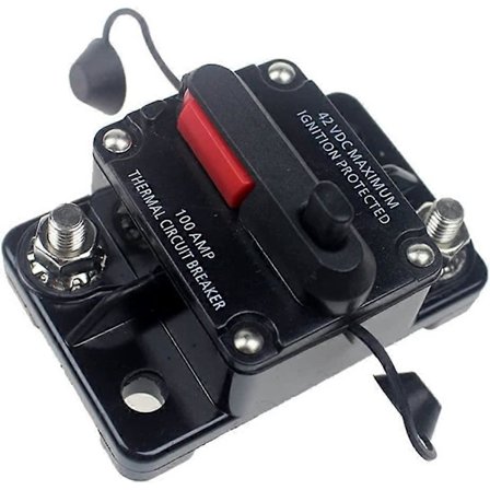 50A AMP Strömbrytare Dubbla Batteri IP67 Vattentät 12V 24V Säkring Manuell Återställning Bil Strömbrytare