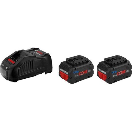 Bosch ProCORE 18V 5,5 AH Laddpaket 2 x 5.5Ah, med laddare, Batterier & laddare
