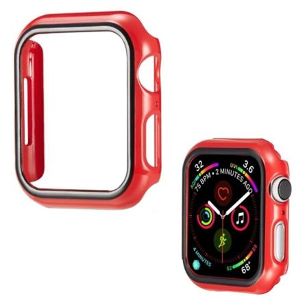 Apple Watch Series 3/2/1 42mm kiiltävä kestävä kotelo - Punainen Red