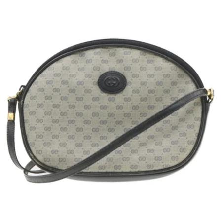 Gucci Vintage, Pre-owned Canvas gucci-bags Blauw, unisex, Maat:ONE Size,leer
