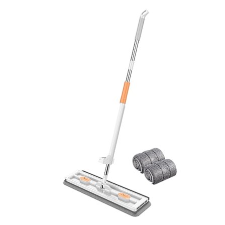 Roterbart huvud breddad platt mopp Arbetsbesparande städmopp för hem i vardagsrummet