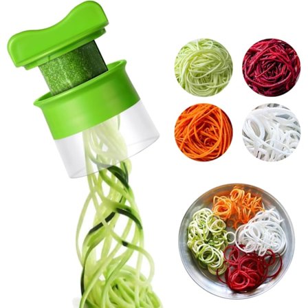 Grøntsagssnitter, grøntsagsspiralskærer, grøntsagsspaghetti, Vegeta