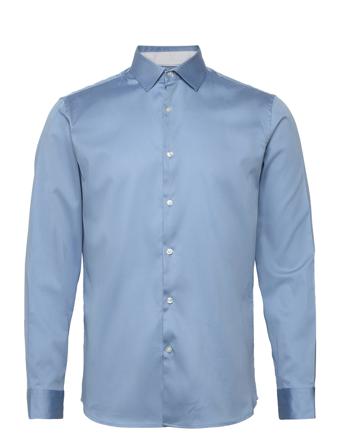 Slhslimflex-Park Shirt Ls B Blue Selected Homme