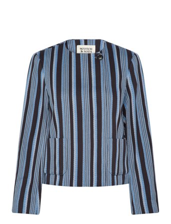 Scotch & Soda | Textured Stripe Casual Blazer | M