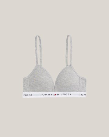 Tommy Hilfiger TRIANGLE BRA FIXED FOAM Gris Sous-vêtements Fille - Kids Brand Store