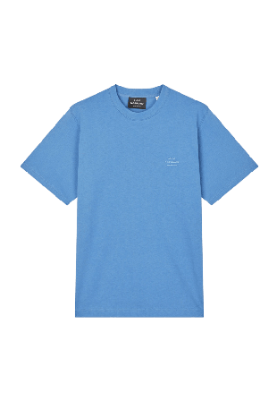 Mads Nørgaard Cotton Jersey Frode Logo Tee FAV T-shirts Herr Blå XXL