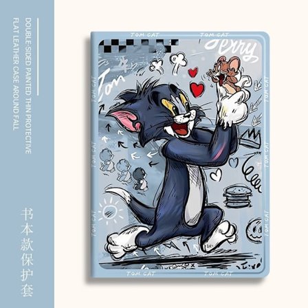 Stilrent fodral för iPad 10 10.9" Bok Tom och Jerry Blå Full