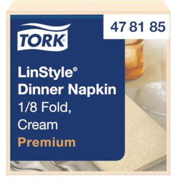 Servett Linstyle Tork Creme 1/8