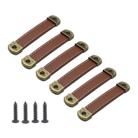 (Senteravstand 160mm) Sett med 10 skinnhåndtak Vintage skinnhåndtak for møbler – Skaphåndtak skinnhåndtak Kjøkkenmøbelhåndtak Brun