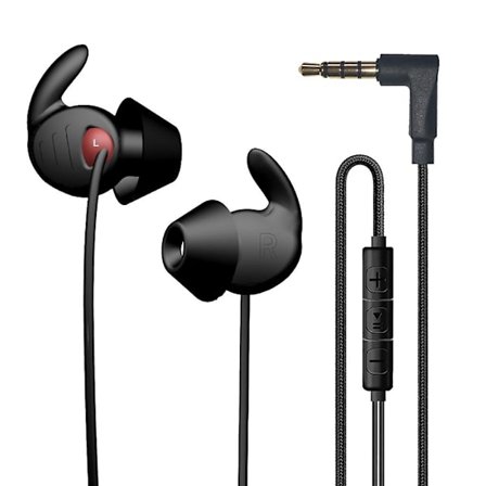 X130 Ljudisolerad sovsport med headset In-line in-ear 1,5 m hörlurar Svart