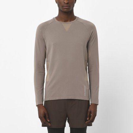 Salomon - T-shirt met lange mouwen voor mannen Sense Aero Seamless - Iron