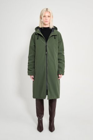 Stockholm Long Matte Winter Coat Green