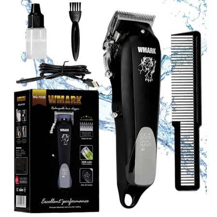 WMARK hårklippare NG-103 elektrisk hårtrimmer hårklippare skägg huvuden