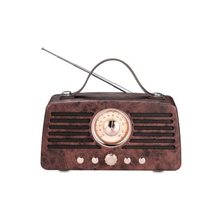 Retro Bluetooth-högtalare Bärbar Trådlös Bluetooth 4.2-högtalare med FM-radio Utomhusstereohögtalare för hemmaljud med YEMAESRE