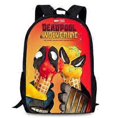 Deadpool & Wolverine Reppu Opiskelijalle Koululaukku Lasten Koulusesonki Lahja H