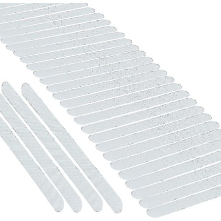 Pakke med 30 trappetrin, skridsikre, skridsikre strimler til trapper, gennemsigtig gave