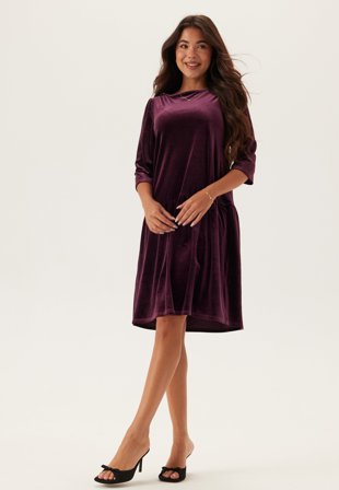 Happy Holly - Soft Velvet Dress - 48/50