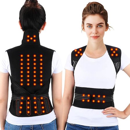Magnetic Therapy Self-heating Waist Back Shoulder Support Posture Corrector Spine Lumbar Brace Belt Pain Relief