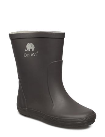 Basic Wellies -Solid Shoes Rubberboots High Rubberboots Unlined Rubberboots Harmaa CeLaVi