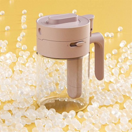 Krydderier og Urter Organizer, 2-I-1 Krydderiholder, Aftagelig Krydderikrukke med Ske Vinrød