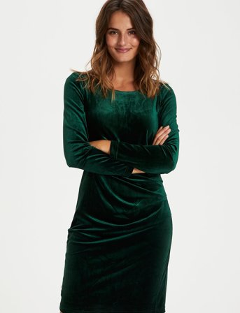 Kaffe Kelly Dress - Green - XS
