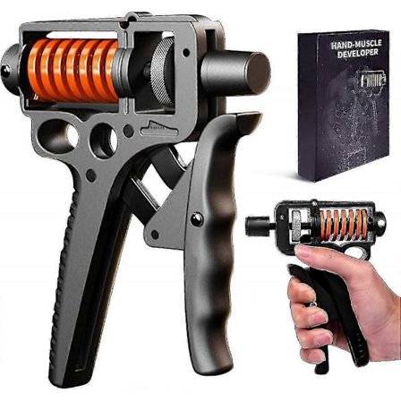 (Enkelt stålgrep) 5-165 kg Grip Strength Håndtrener Profesjonell Justerbar Fingerstyrke Høy styrke Finger Trainer