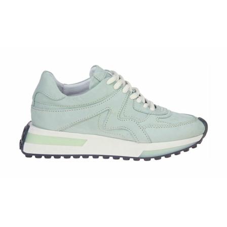 Via Vai, Posy Muntgroene Sneakers Groen, Dames, Maat:37 EU,nubuck