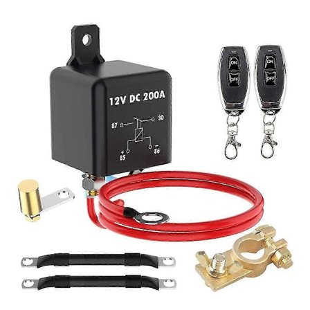 Fjärrbatterifrånkopplingsbrytare 200A 12V Toppmonterad Negativ Batterifrånkopplingsbrytare för Bil Husbil Lastbil