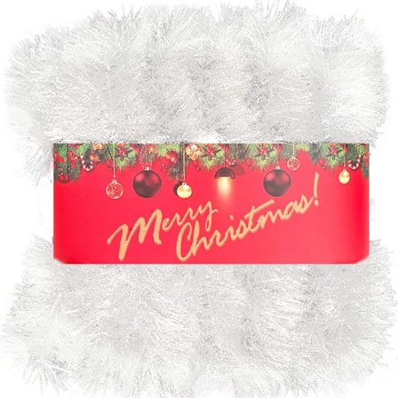 Julekrans 5 m – Håndlaget juledekorasjon for dør, trapp og juletre, festlig julepynt