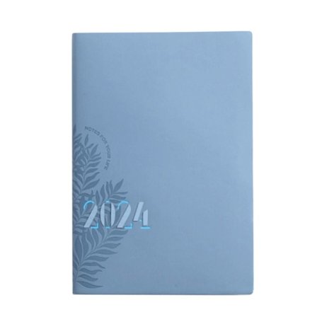 2024 Englanti Agenda Kirja Kalenterikirja SININEN