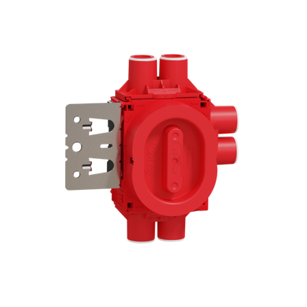 ELKO Flexi+ 1,5 Veggboks Høy Stående 6-løp m/stenderfeste