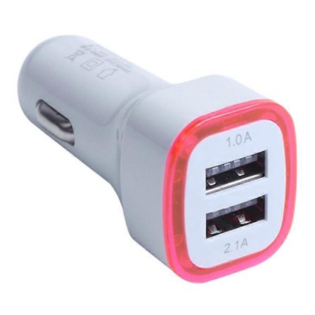 Universal Mobiltelefon Oplader 2.1A LED USB Dobbelt 2 Port Hot Adapter Stik Biloplader til