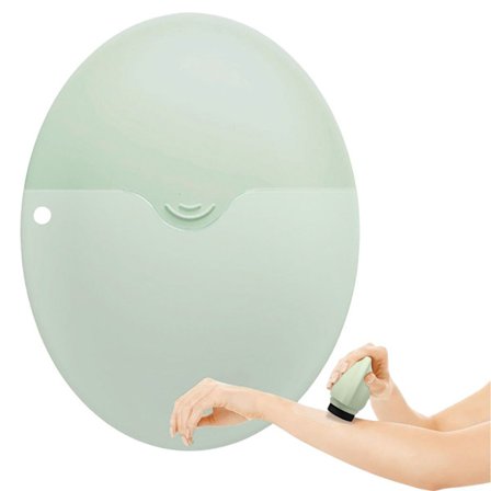 Silikone Svampe Rulle Applikator - Genopfyldelig Rejse Applikator til Solcreme og Lotion, 55 ml - Grøn