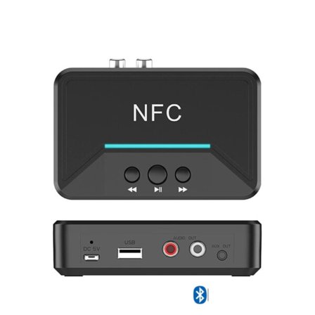 Bluetooth vastaanotin A2DP AUX 3,5 mm RCA liitin USB Smart toisto Stereo Audio Langaton sovitin