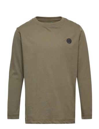 Timmi Kids Organic/Recycled L/S T-Shirt T-shirts Long-sleeved T-shirts Vihreä Kronstadt