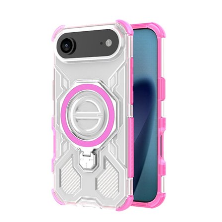 iPhone 17 Air Airbag Telefoncover, Beskyttende Telefoncover, Transparent Pink