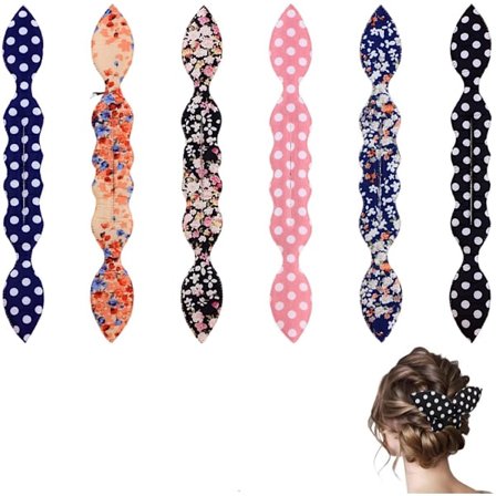 6x Magic Bun Styling Værktøj - Hårstylingværktøjer - Knoldknude - Krøllejern til knold - Stylingværktøjer
