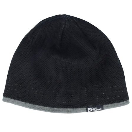 Jack Wolfskin - Noir traditionalbeanie Bonnet - Brand Black Beanie @ Hatstore