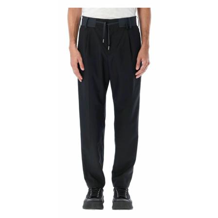 Sacai, Trousers 2202811Mw Zwart, Heren, Maat:L